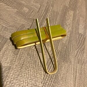 Set Of 2 Reusable Bamboo Incense Tongs - Wooden Toaster Tongs